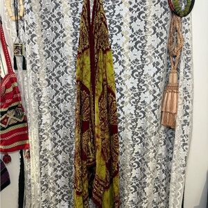 Advance Apparels like new halter backless maxi dress cotton one size hippie